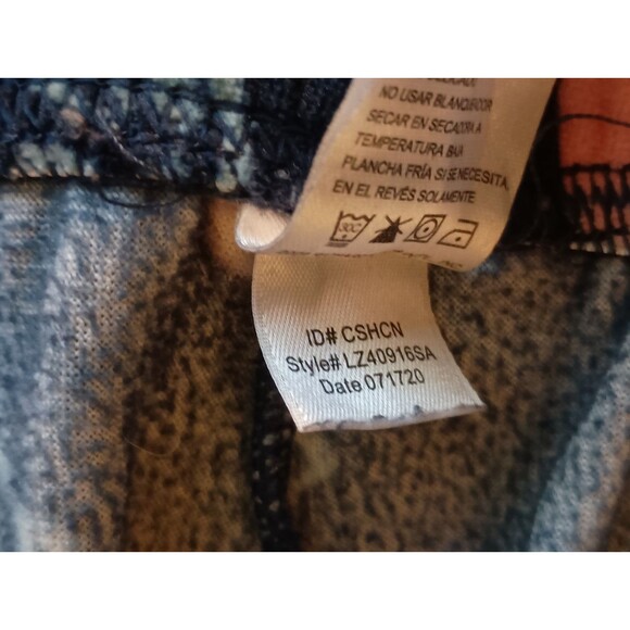 Disney Womens Size XL Pajamas Pants Blue Lilo Stitch Elastic Waist - Picture 4 of 4